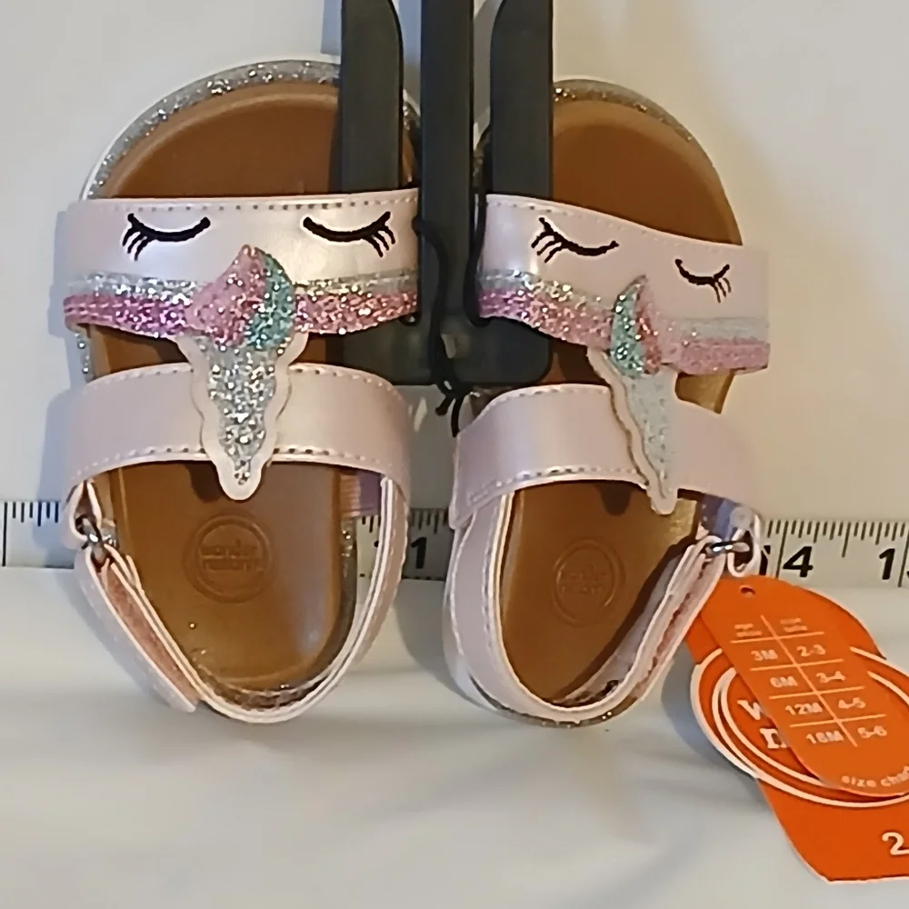 WONDER NATION BABY GIRLS UNICORN ‎ SANDALS